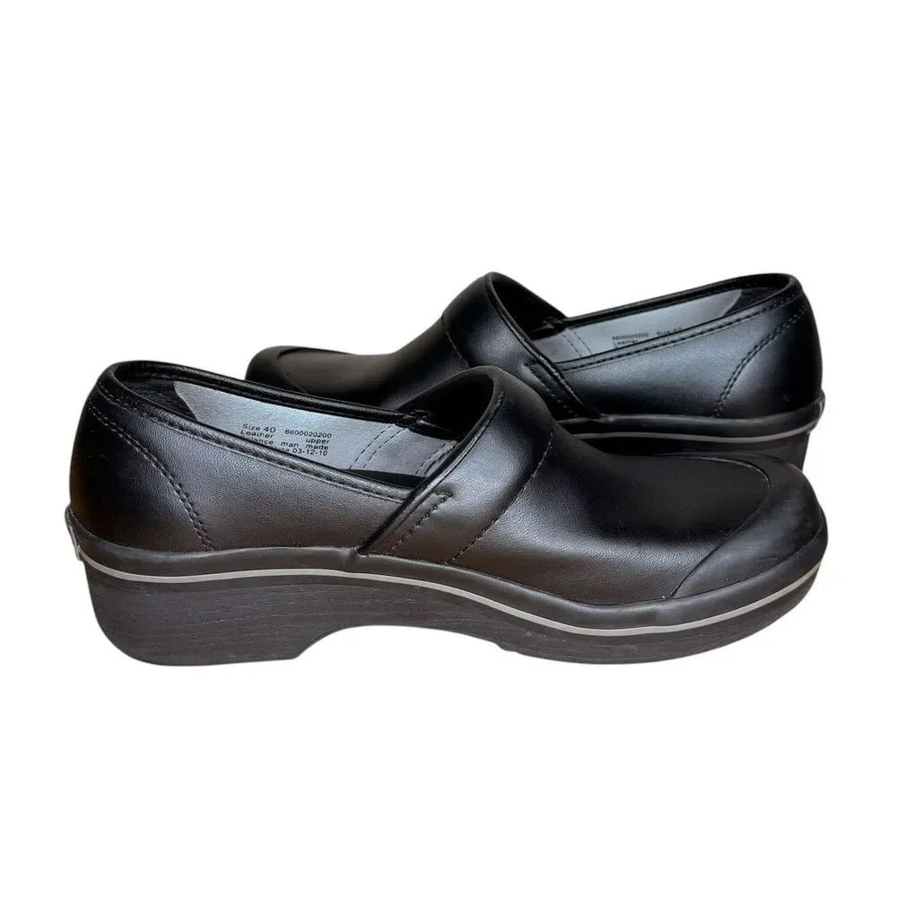 Dansko Women’s Professional Clogs Size 9.5 (EU 40) Black Leather Nursing